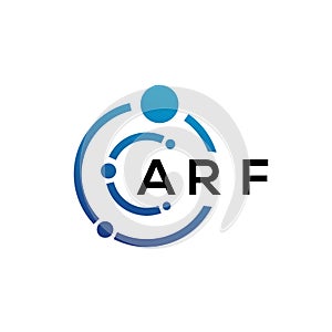 ARF letter logo design on black background. ARF creative initials letter logo concept. ARF letter design photo
