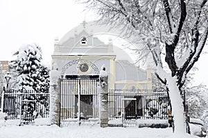 ARGANDA DEL REY. MADRID. SPAIN. January 9th 2021. Hermitage of the Virgen de la Soledad photo