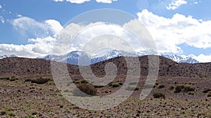 Argentina - Andes Central - panorama of the Andean peaks.
