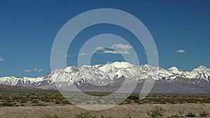 Argentina - Andes Central - panorama of the Andean peaks.