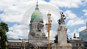 Argentina Buenos Aires Palacio Del Congreso Time Lapse
