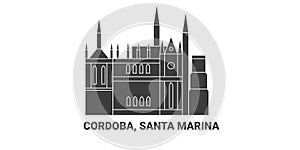 Argentina, Cordoba, Santa Marina, travel landmark vector illustration photo