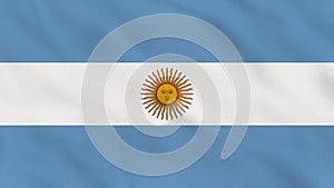 Argentina Crumpled Fabric Flag Intro.