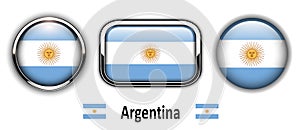 Argentina flag buttons
