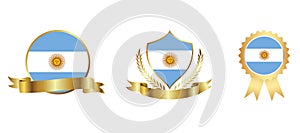Argentina Flag icon . web icon set . icons collection flat. Simple vector illustration.