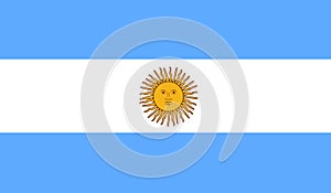 Argentina flag vector.Illustration of Argentina flag