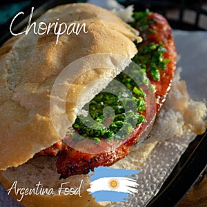 Argentina Food Choripan Illustration