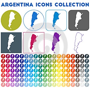 Argentina icons collection.