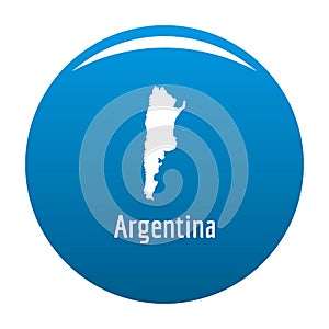 Argentina map in black simple