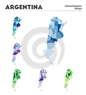 Argentina map collection.