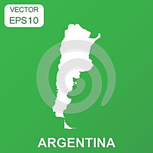 Argentina map icon. Business concept Argentina pictogram. Vector