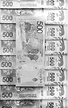 New five hundred bank notes photo