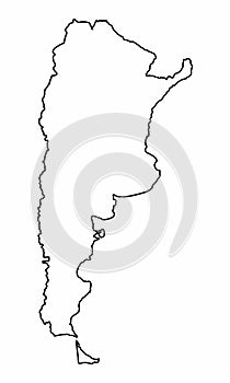Argentina outline map