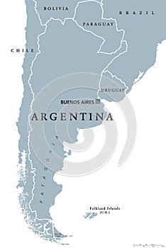 Argentina political map