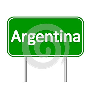 Argentina road sign.