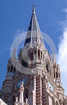 Argentina San Isidro Gothic Cathedral of the city bottom view Catholic religion