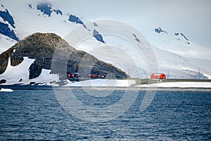 Argentine Antarctic research station Teniente Camara on Halfmoon Island photo