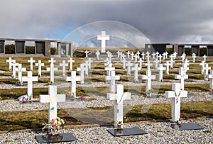 Argentine Cemetery. Darwin, Falkland Islands.