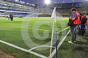 Argentine fans arrive at the 