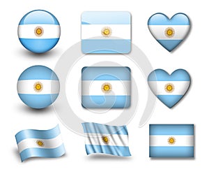 The Argentine flag