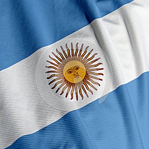 Argentine Flag Closeup