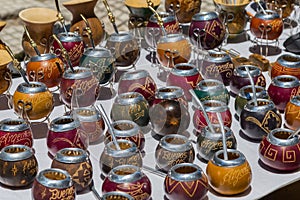 Argentine souvenirs - gourds and bombillas