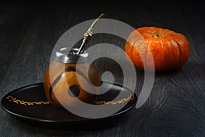 Argentinean calebas, calebas, calabash of pumpkin, matte from argentina