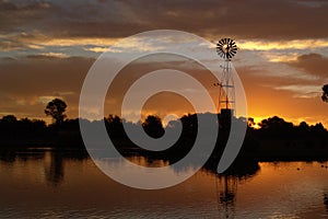 Argentinean pampas mill photo