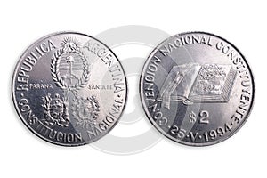 Argentinian coin, special edition. photo