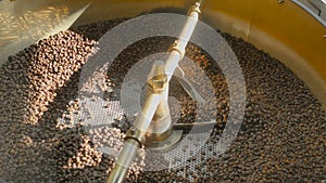 Argentinian Dark Coffee Beans Roasted on a Special Apparatus