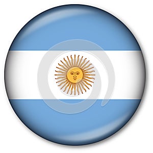 Argentinian Flag Button