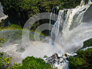 Argentinian Side of the Iguassu Falls, in Iguazu National Park,