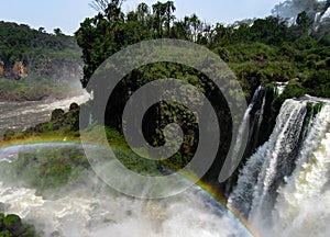 Argentinian Side of the Iguassu Falls, in Iguazu National Park,