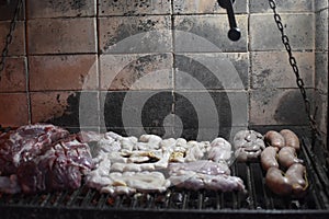 Argentinian tradicional bsrbecue. photo