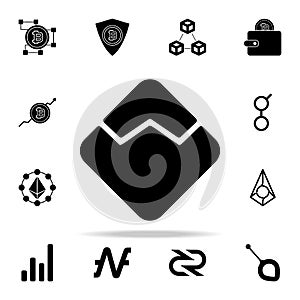 argentum coin icon. Crypto currency icons universal set for web and mobile photo