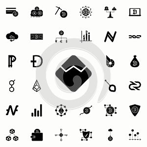 argentum coin icon. Crypto currency icons universal set for web and mobile photo