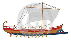 Argo big boat, illustration, vector