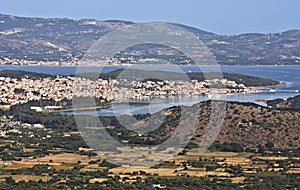 Argostoli city at Kefalonia in Greece photo