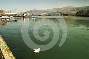 Argostoli is the capital city of the Greek Island of Kephalonia photo