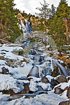 Argualas Waterfall in Spanish Pyrenees photo