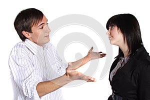 Arguing couple