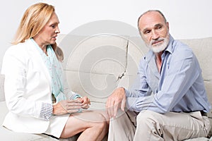 Argument of an elderly couple