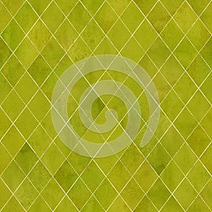 Argyle geometric watercolor seamless pattern