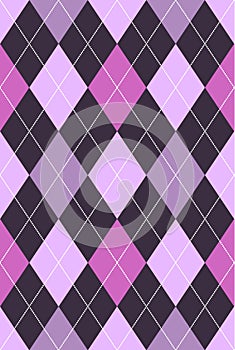 Argyle Pattern Pink & Purple