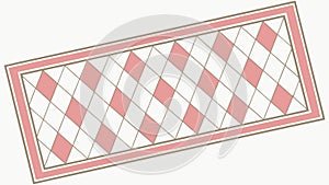 Argyle Pattern Rectangle for Classic Textile Designs, vector design Generative AI