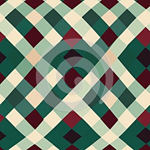 Argyle pattern seamless. New Classics: Menswear Inspired concept. Geometric diamond rhombus shape tile for background