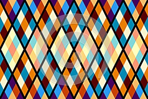 Argyle seamless vector pattern background. Pattern of a rhombuses.