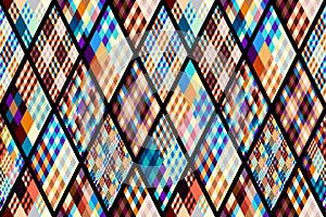 Argyle seamless vector pattern background. Pattern of a rhombuses.