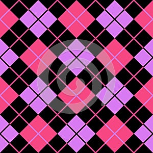 Argyle violet pink seamless background