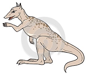 argyrolagus dinosaur ancient vector illustration transparent background